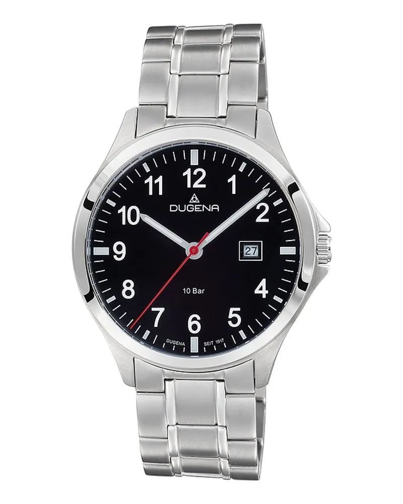Dugena Herrenuhr Boston Silber