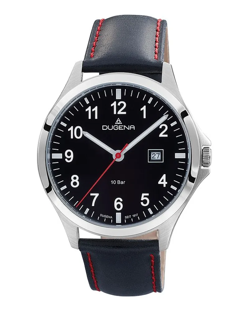 Dugena Herrenuhr Boston Silber
