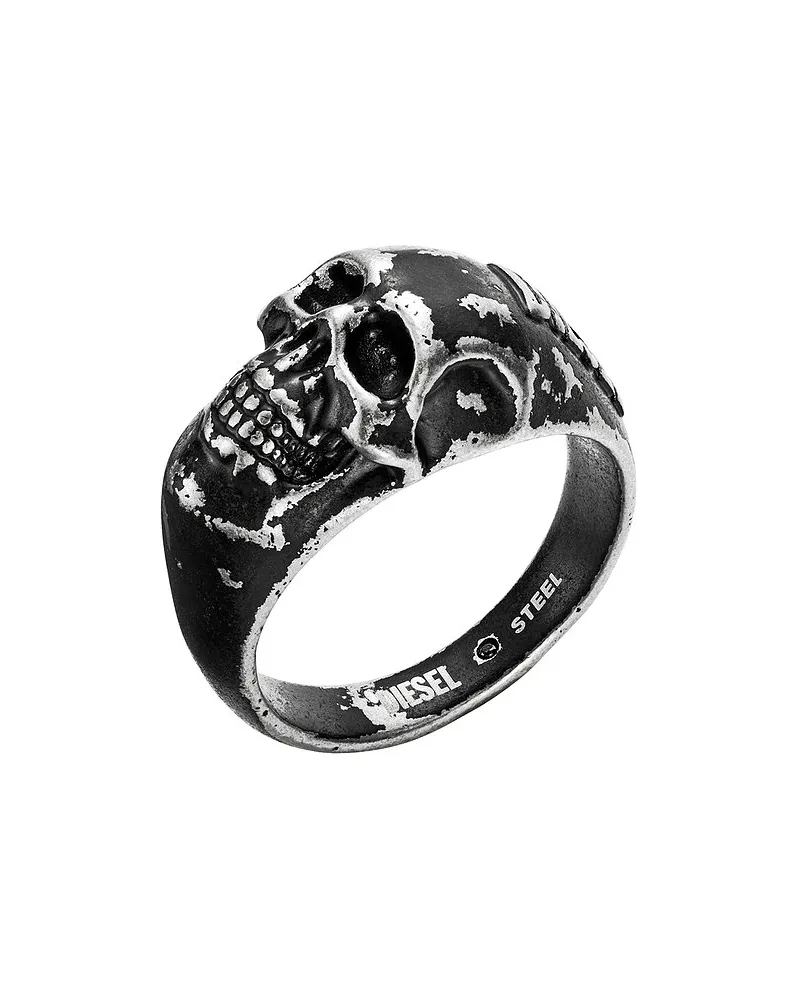 Diesel Damenring CENTER FOCAL Schwarz
