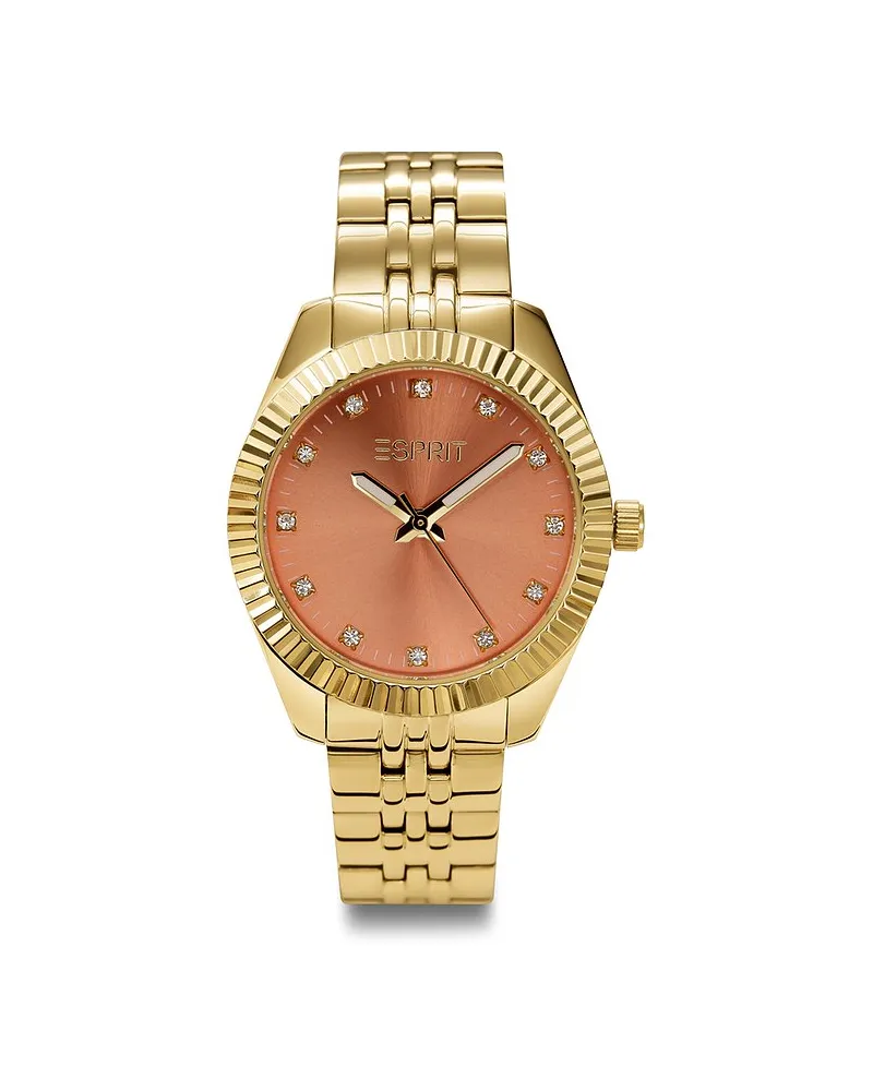 Esprit Damenuhr Splendor Gelbgold