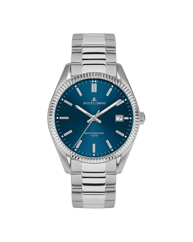 Jacques Lemans Herrenuhr Derby Silber