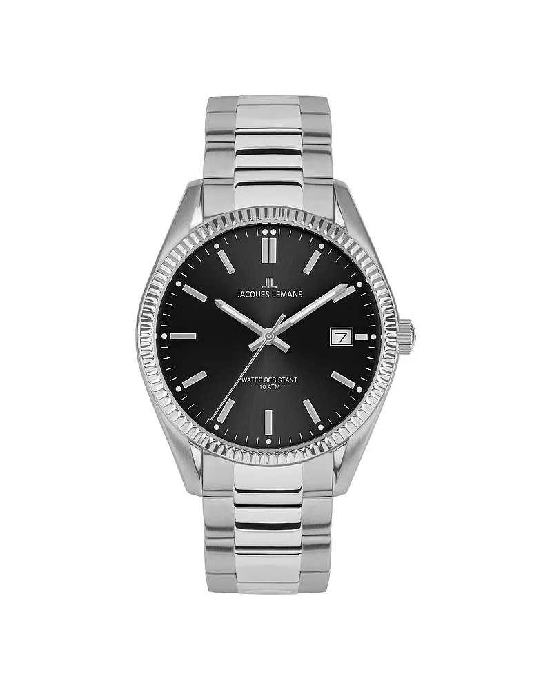 Jacques Lemans Herrenuhr Derby Silber