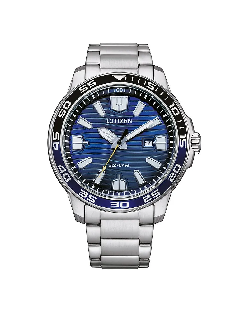Citizen Herrenuhr Sport Eco-Drive Silber