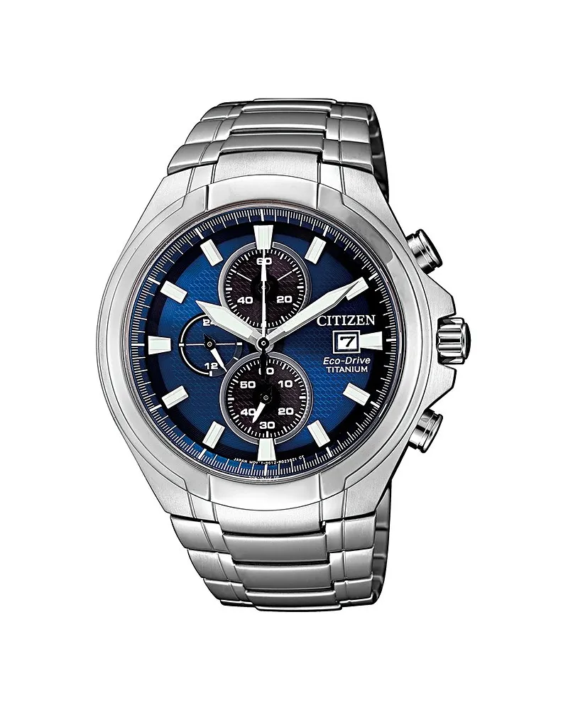 Citizen Chronograph Super Titanium Eco Drive Silber