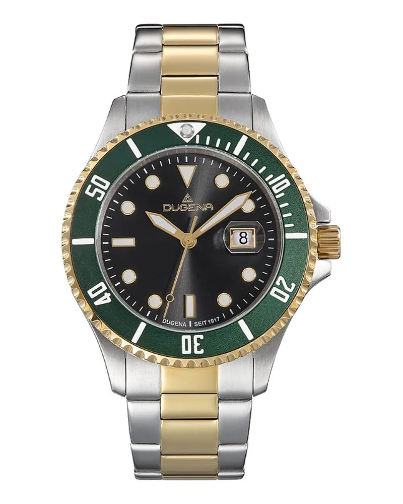 Dugena Herrenuhr Diver XL Silber