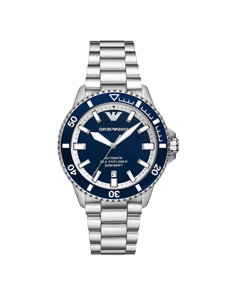 Emporio Armani Herrenuhr Silber