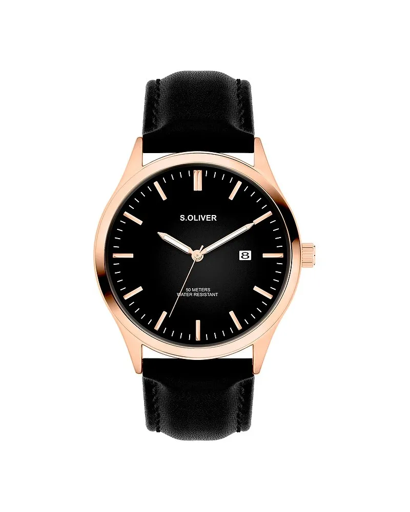 S.Oliver Herrenuhr Klassisch & Elegant Roségold