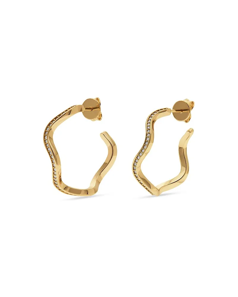 JETTE Creolen WAVES Gelbgold