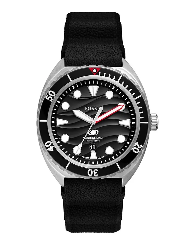 Fossil Herrenuhr BREAKER Silber