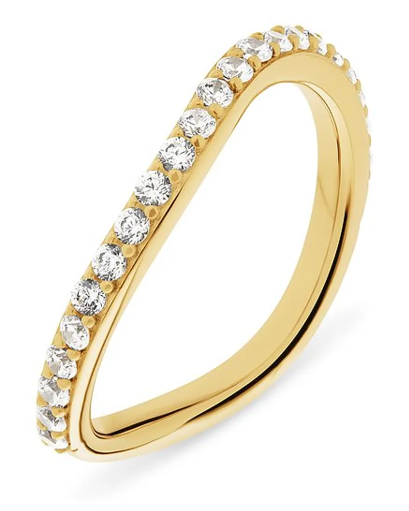 Esprit Damenring Sparkling Wave Gelbgold