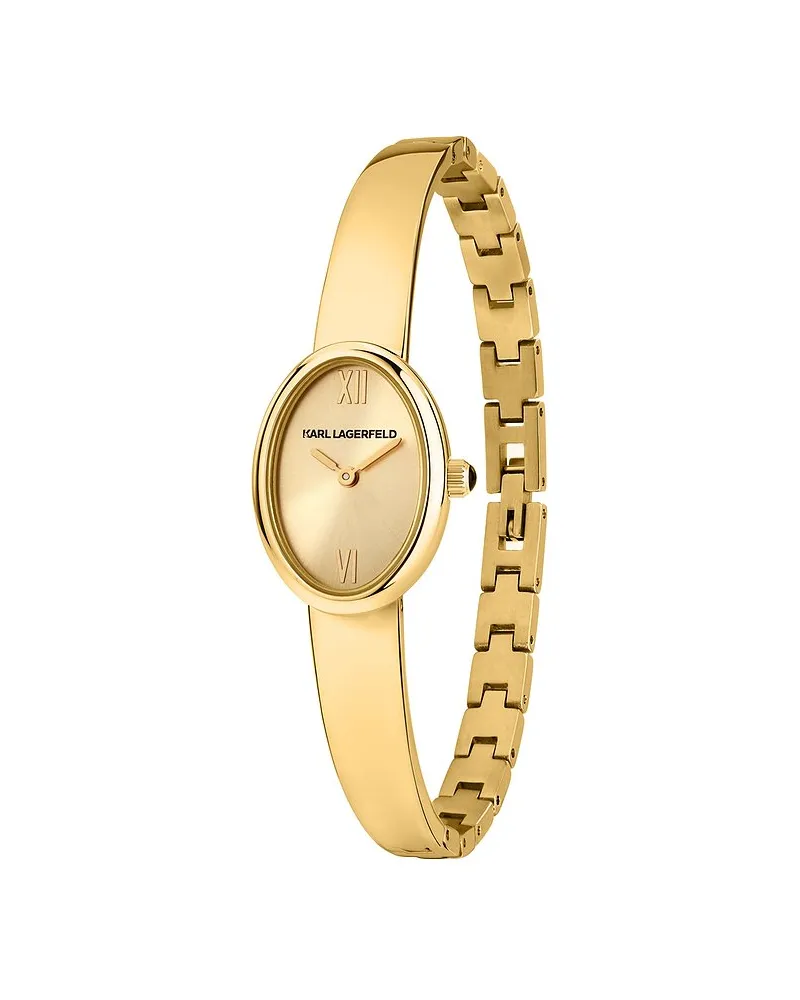 Karl Lagerfeld Damenuhr Oval Allure Gelbgold