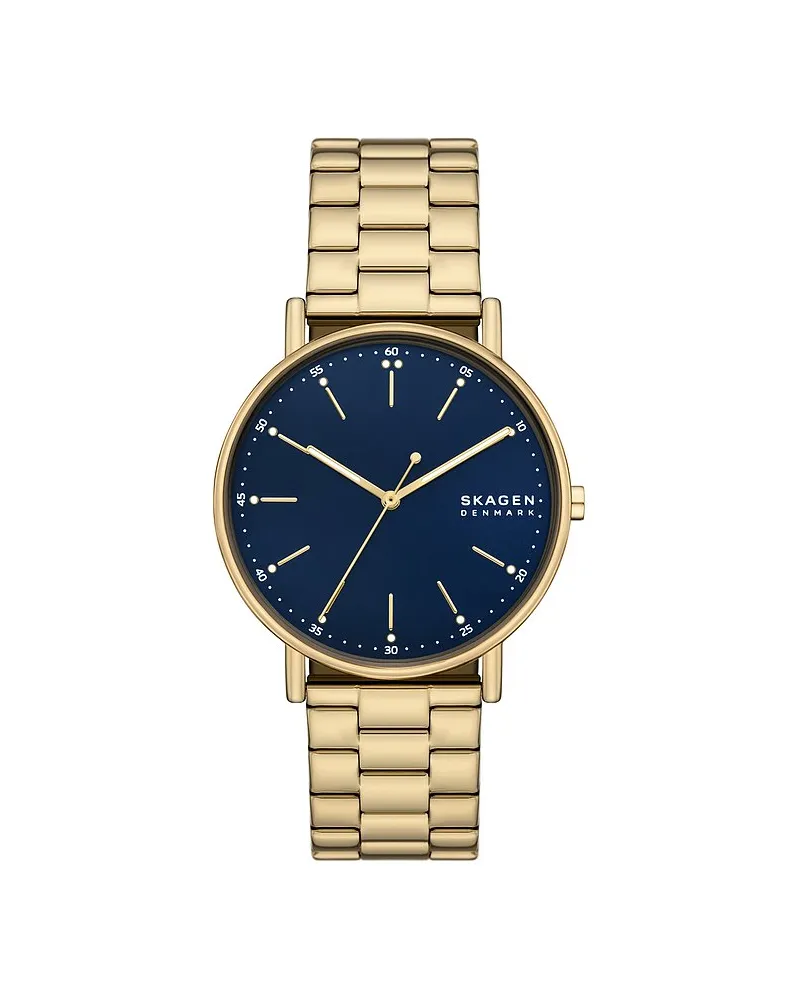 Skagen Herrenuhr Signatur Gold