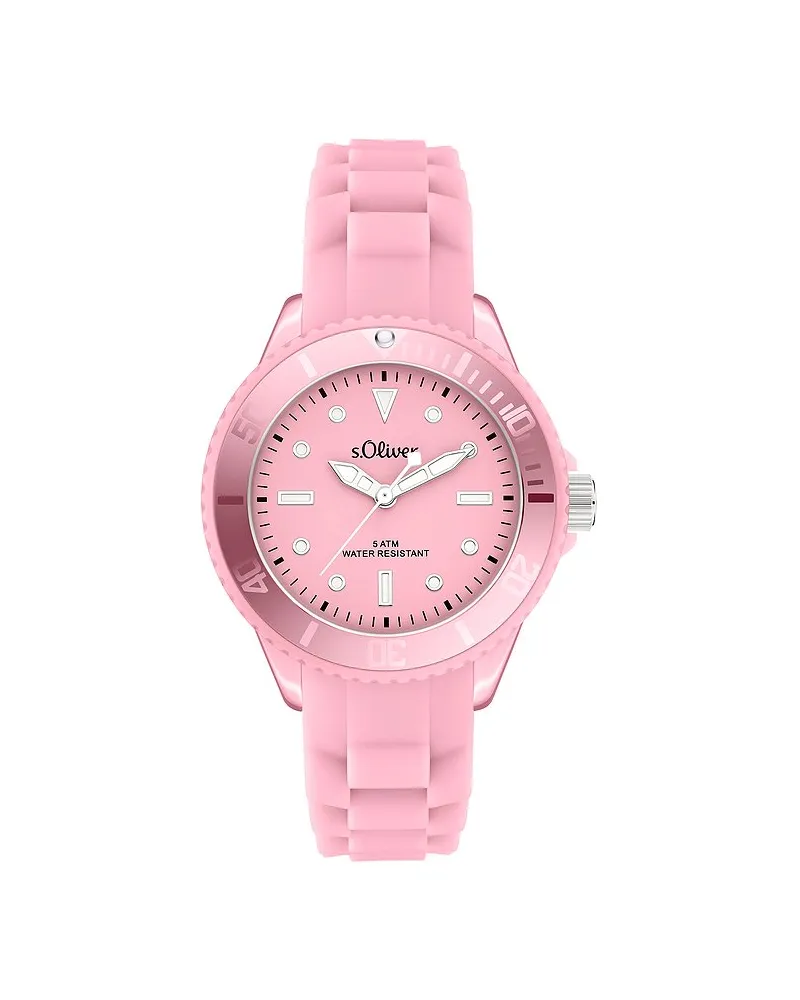 S.Oliver Damenuhr colors Rosa
