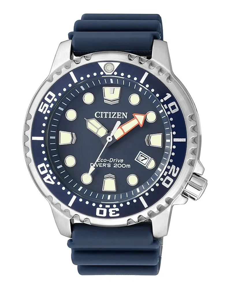 Citizen Herrenuhr Promaster Marine Eco Drive Silber