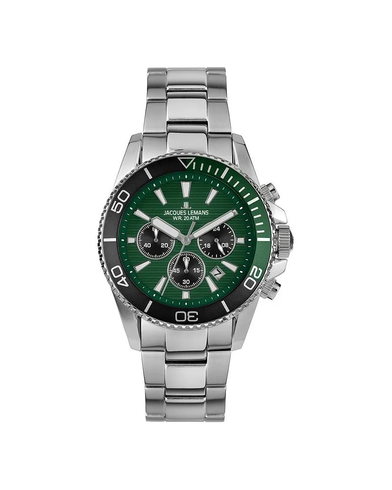 Jacques Lemans Chronograph Liverpool Diver Silber