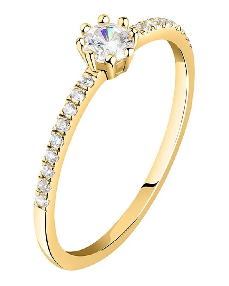 Live Diamond Damenring Gelbgold