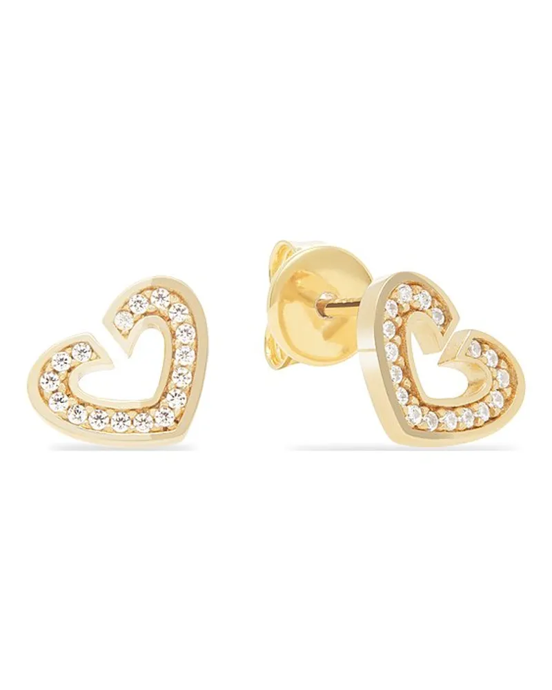JETTE Ohrstecker SACRED HEART Gelbgold