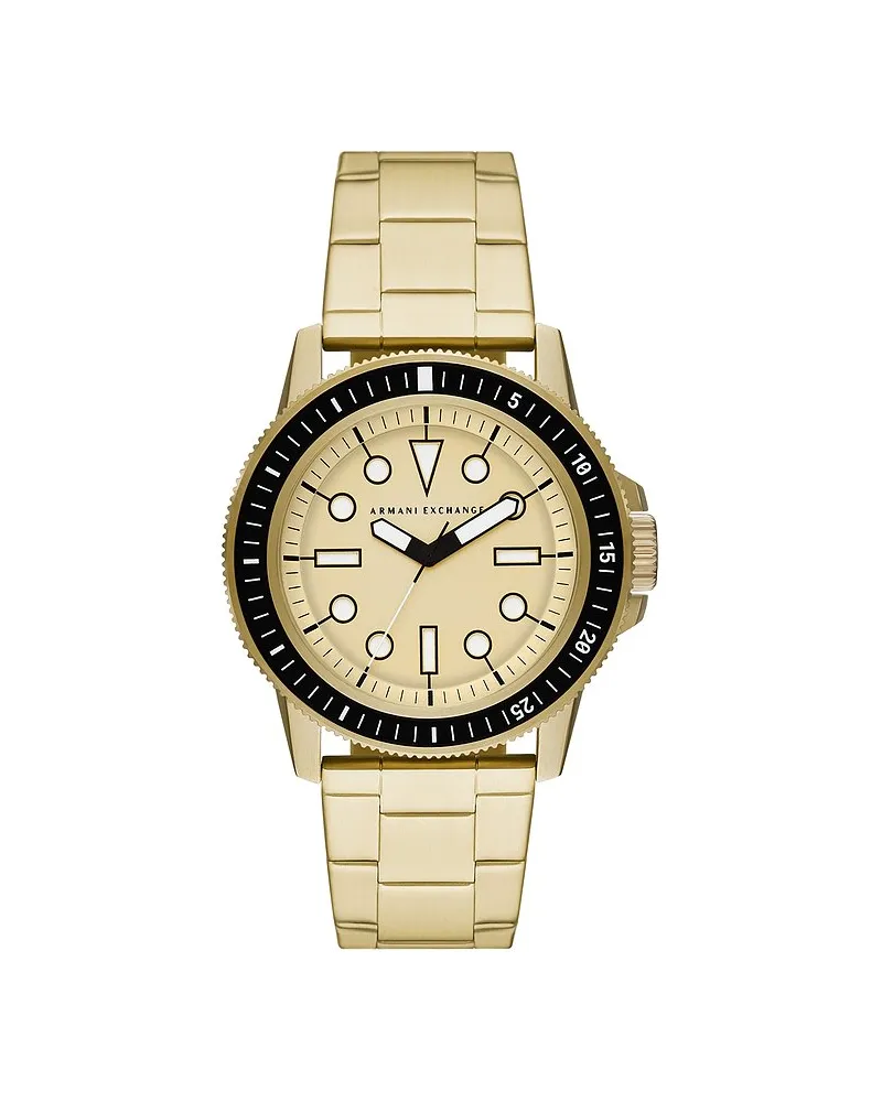 Armani Exchange Herrenuhr Gold