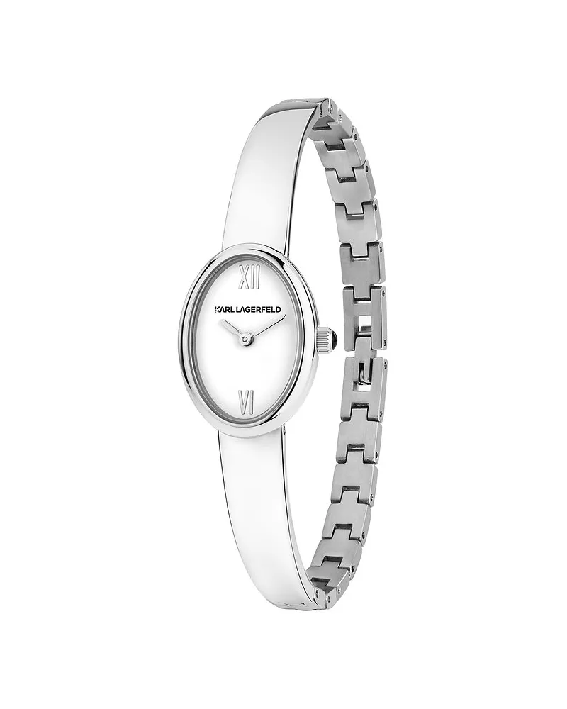 Karl Lagerfeld Damenuhr Oval Allure Silber