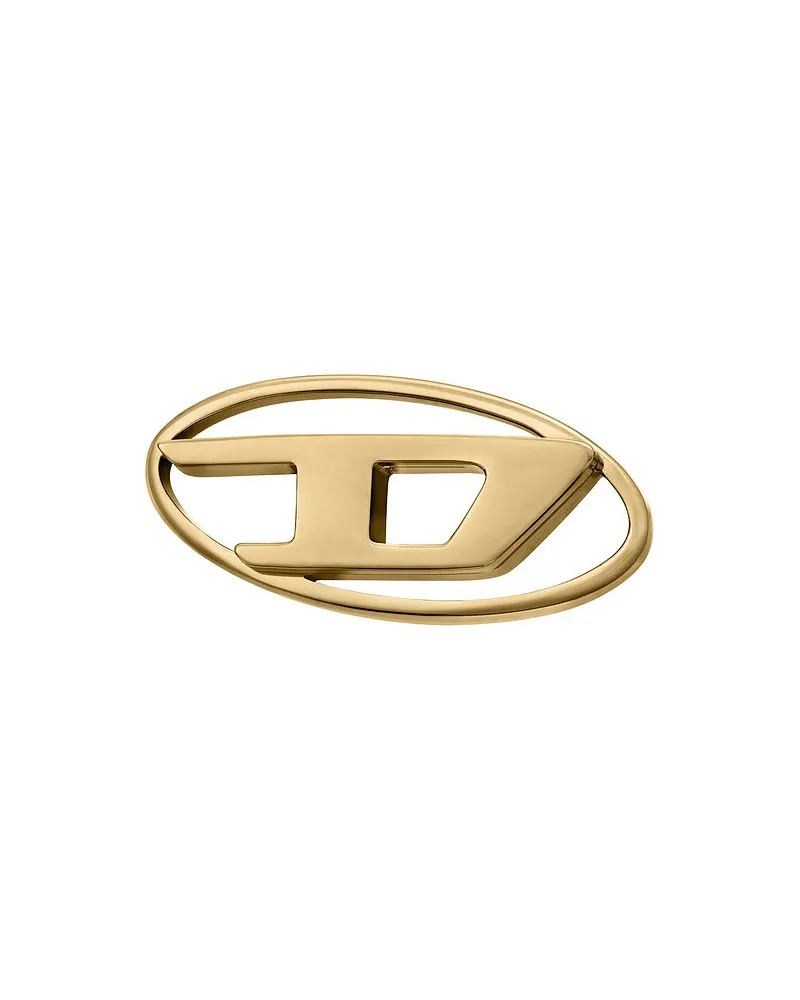 Diesel Einzelner Ohrschmuck OVAL D LOGO Gold