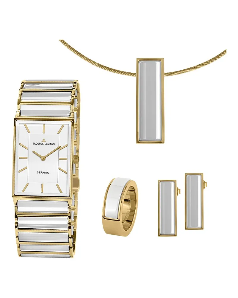 Jacques Lemans Uhren-Set Gold