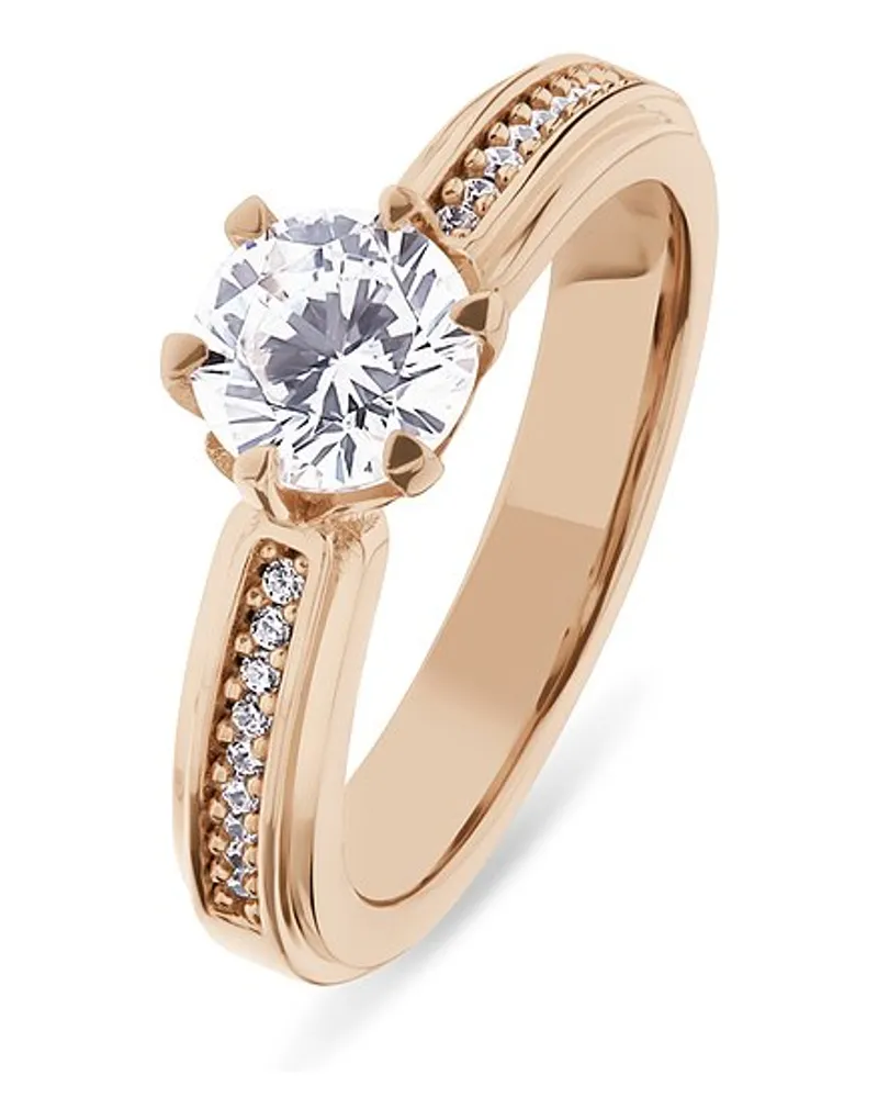JETTE Damenring DIAMOND Roségold