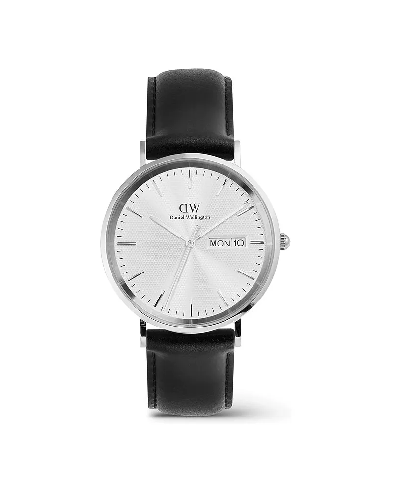 Daniel Wellington Herrenuhr Day Display Silber
