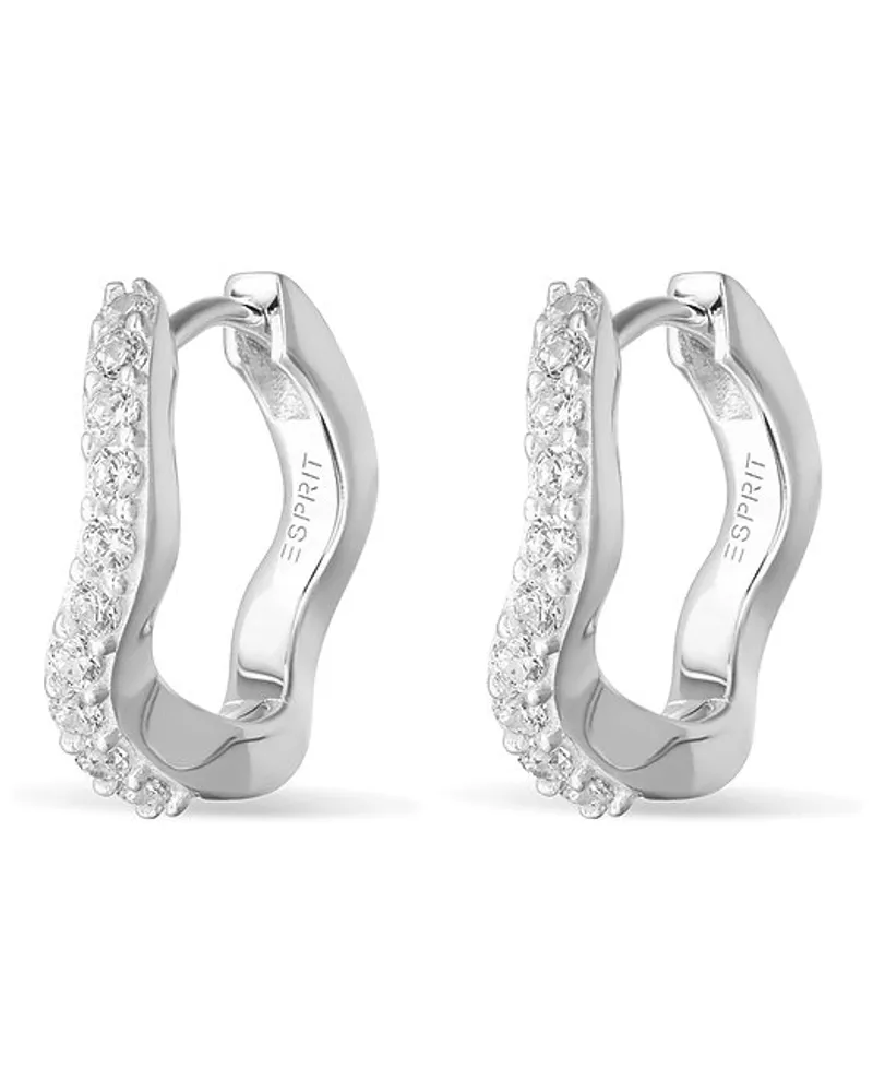 Esprit Creolen Sparkling Wave Silber