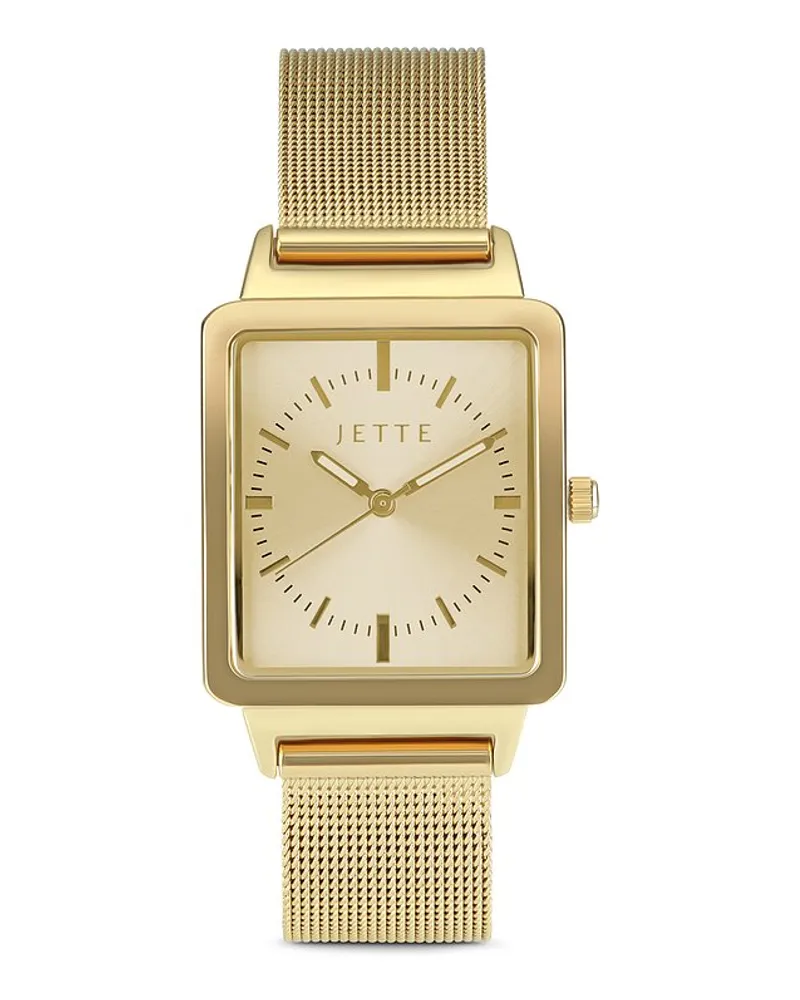 JETTE Damenuhr EDGY Gelbgold
