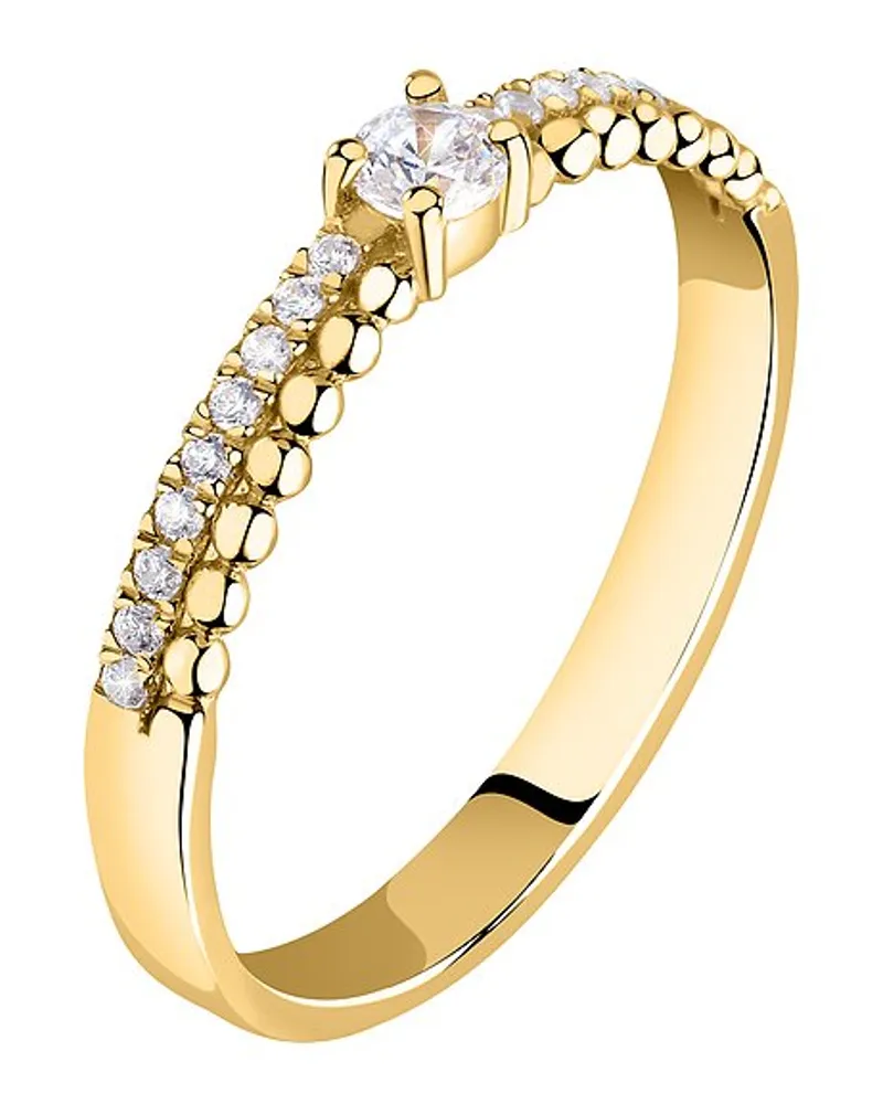 Live Diamond Damenring Gelbgold