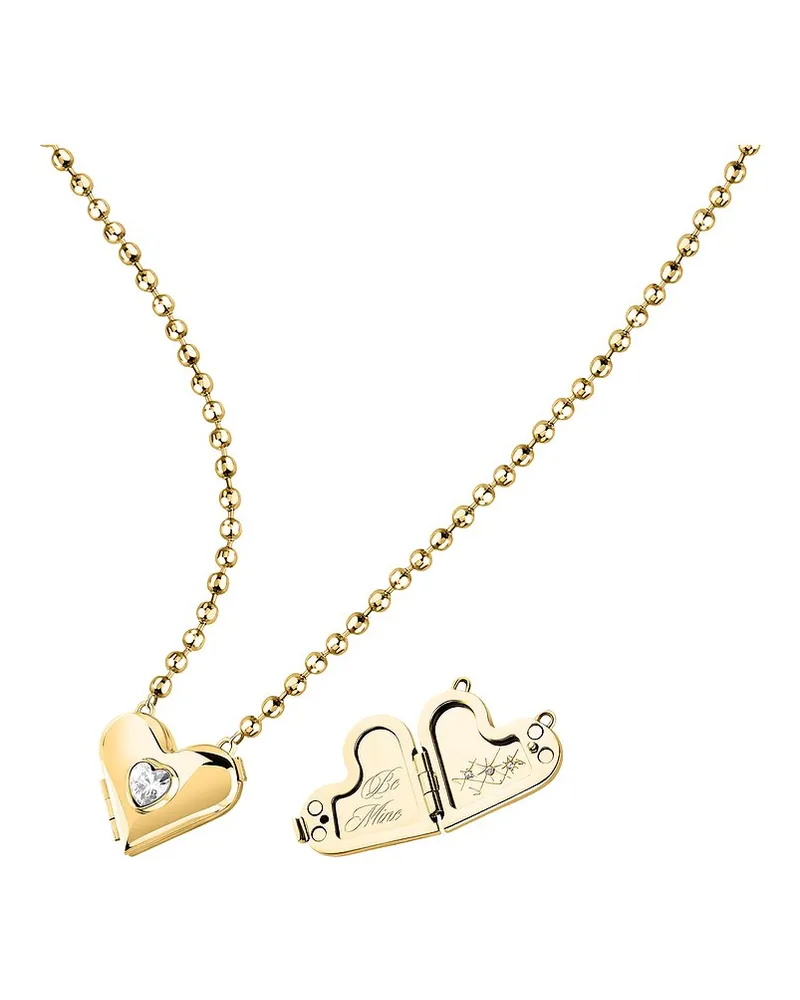 GCDS Kette Forever Locked Gelbgold