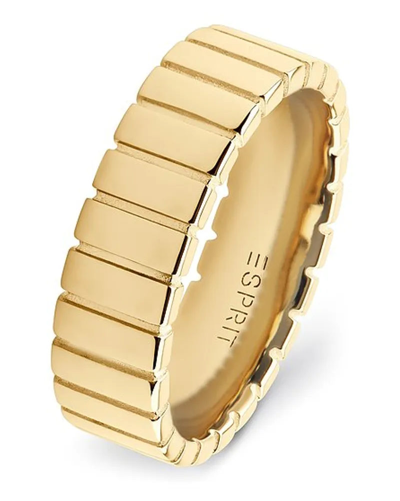 Esprit Damenring Linear Wide Gelbgold