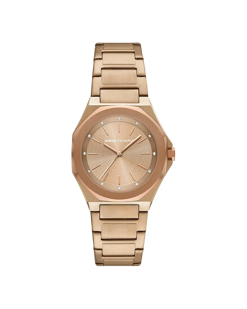 Armani Exchange Damenuhr Roségold