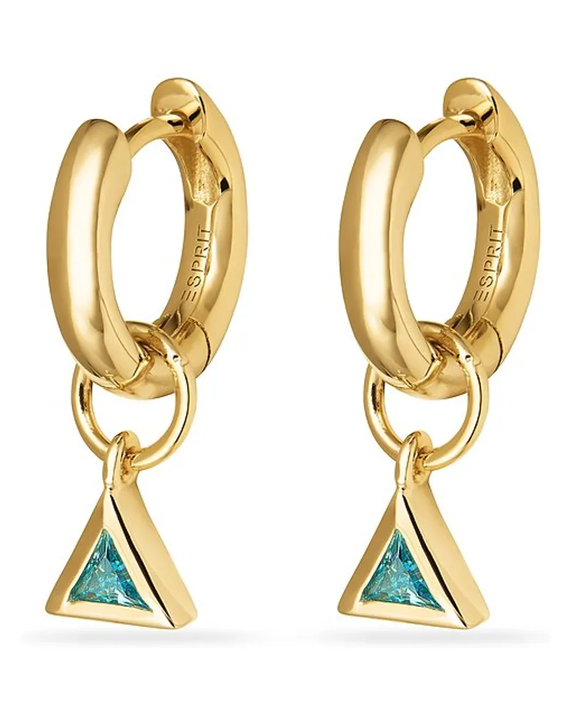 Esprit Creolen Triangle Gelbgold