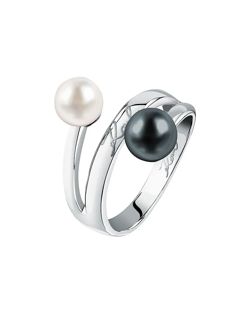 Karl Lagerfeld Damenring Pearl Silber