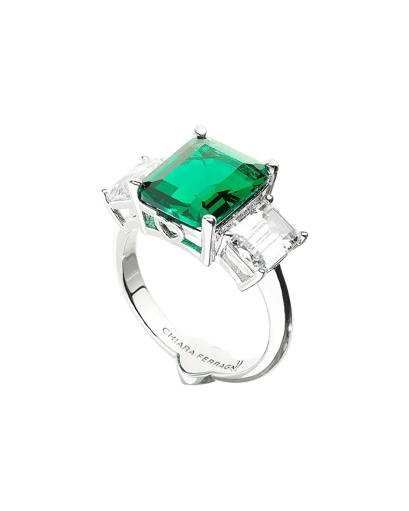Chiara Ferragni Damenring Emerald Silber