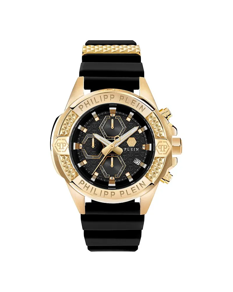 Philipp Plein Herrenuhr The Skull Chrono Gold
