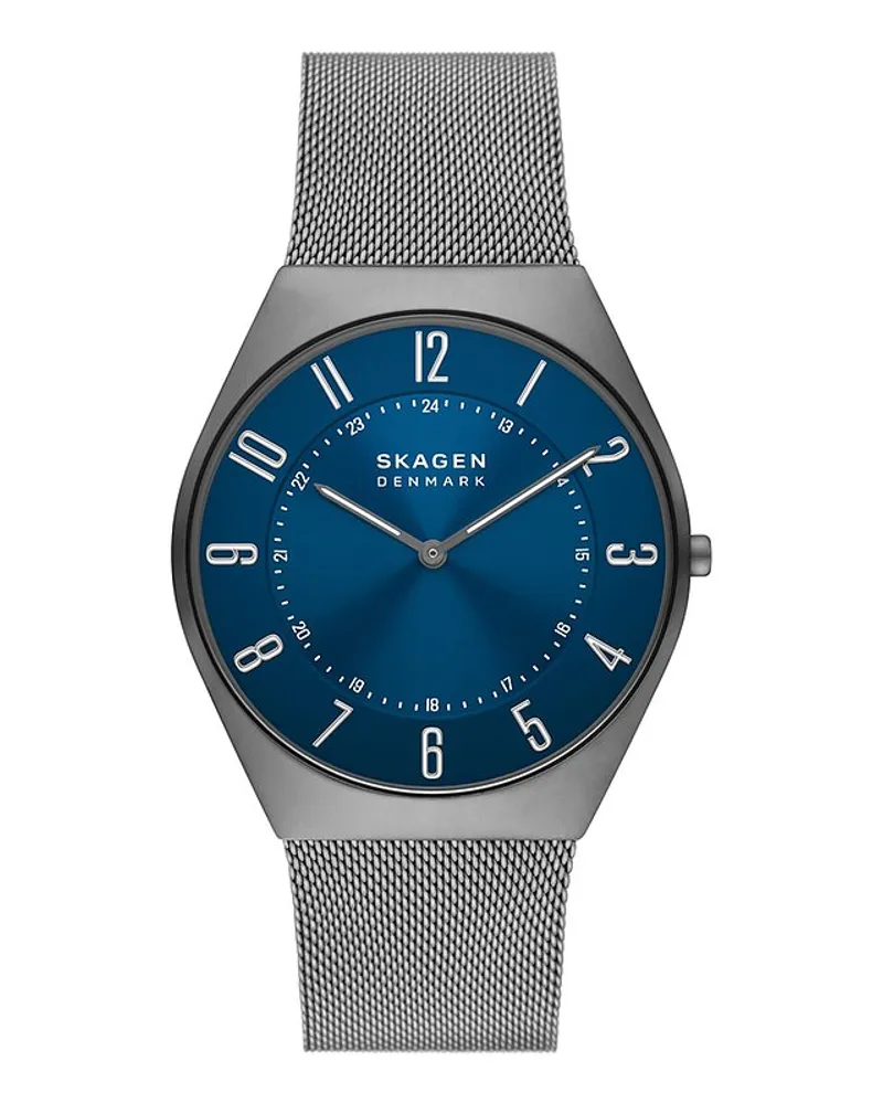 Skagen Herrenuhr Grenen Ultra Slim Anthrazit