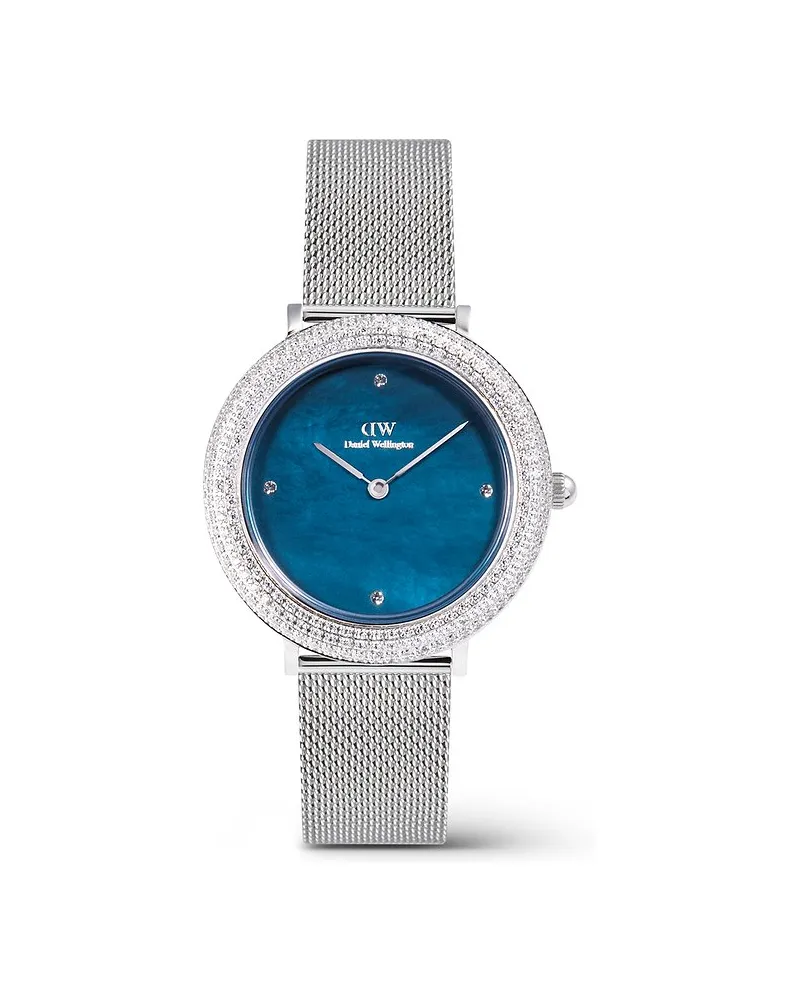 Daniel Wellington Damenuhr Crystalline Bezel Silber