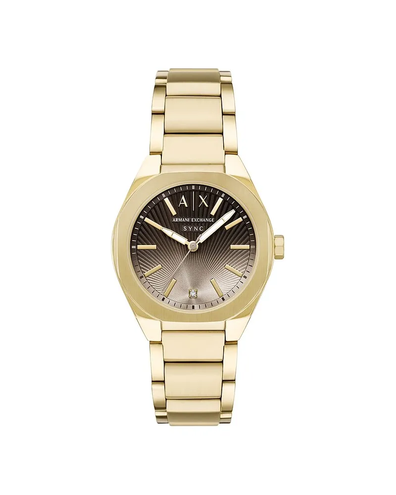 Armani Exchange Damenuhr Sync Gold