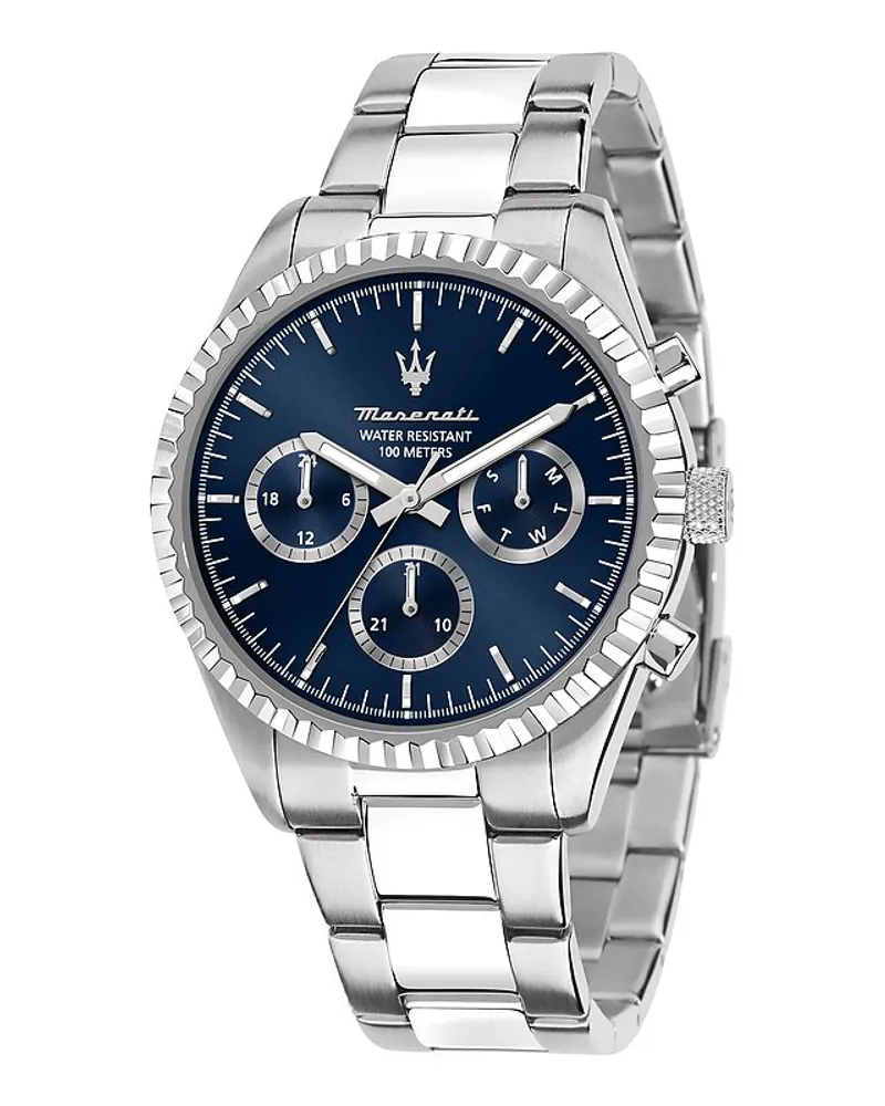 Maserati Herrenuhr Competizione Silber