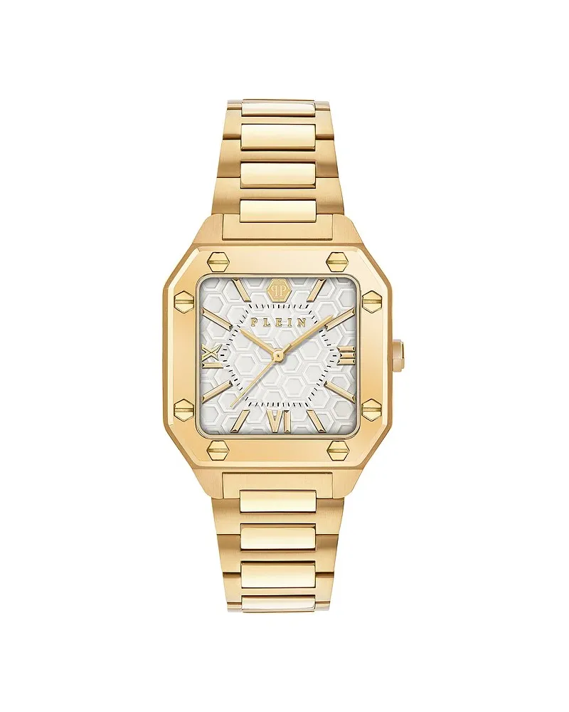 Philipp Plein Damenuhr Rock Couture Gelbgold