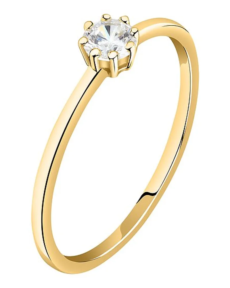 Live Diamond Damenring Gelbgold