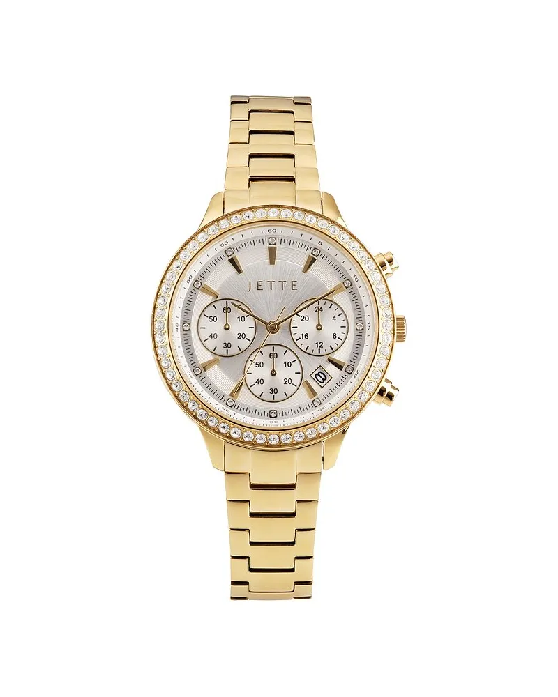JETTE Damenuhr GLAM Gelbgold