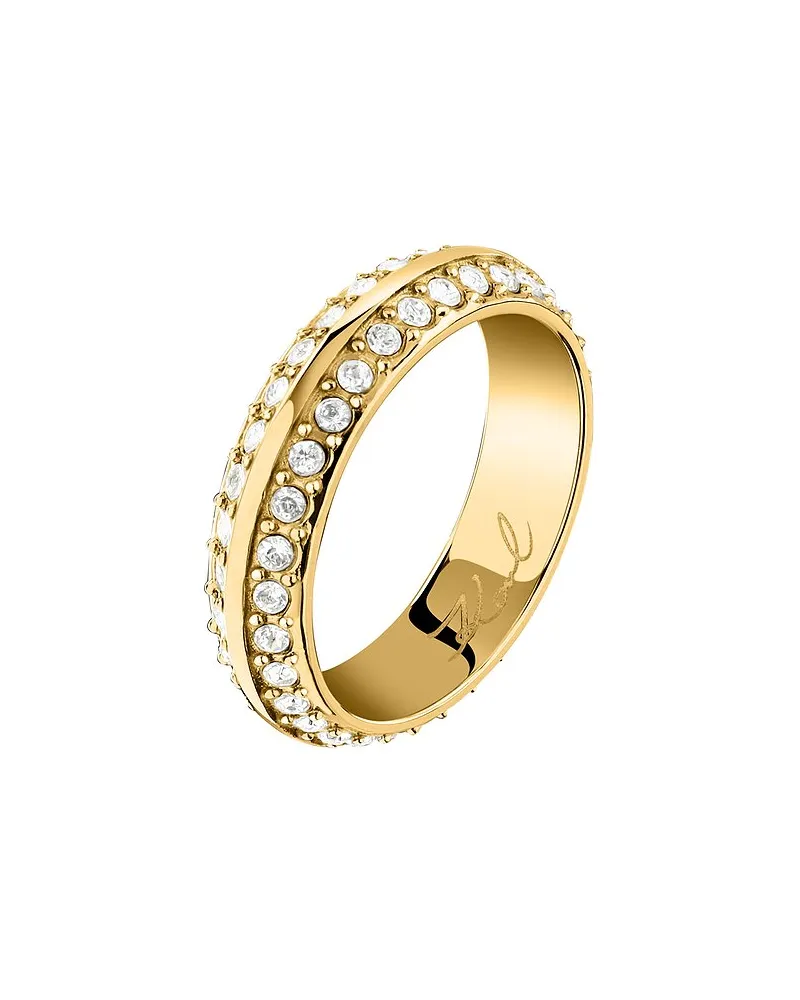 Karl Lagerfeld Damenring Bond Pave Gelbgold