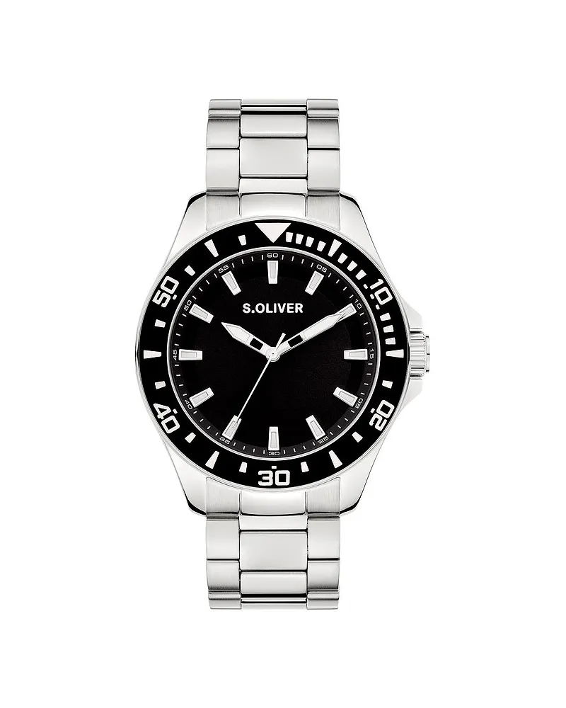 S.Oliver Herrenuhr Modern & Zeitlos Silber