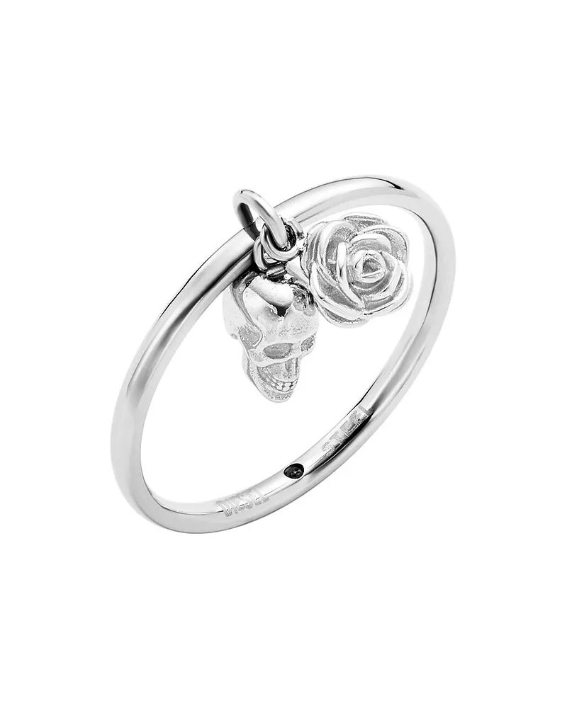 Diesel Herrenring Silber