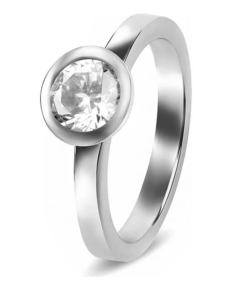 JETTE Damenring SOLITAIRE Silber