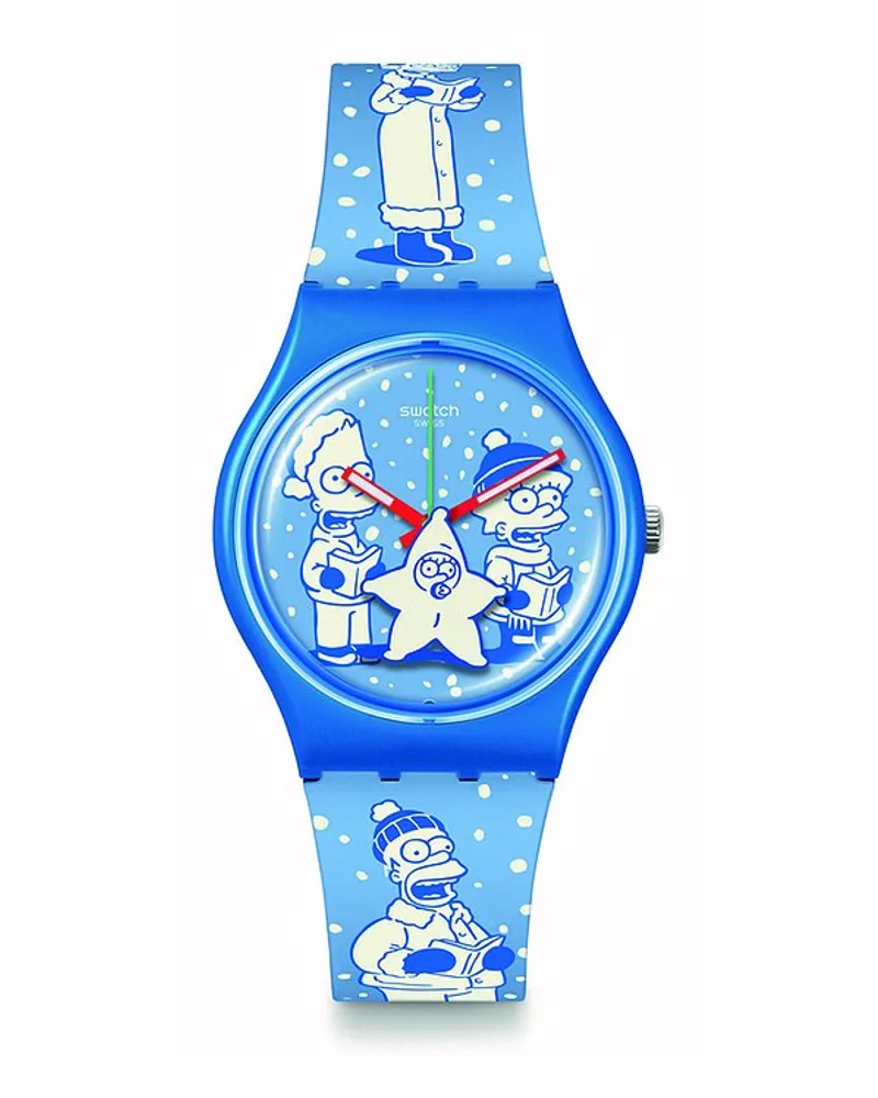 Swatch Unisexuhr XM2023 Blau