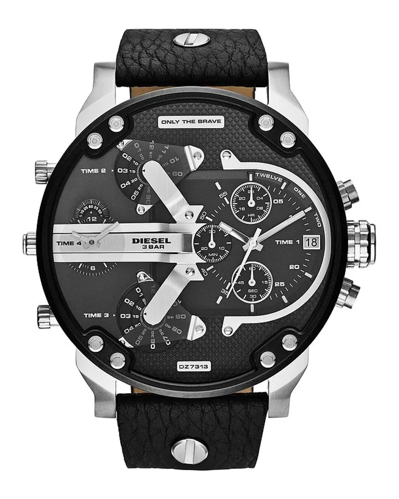 Diesel Chronograph Mr. Daddy Silber
